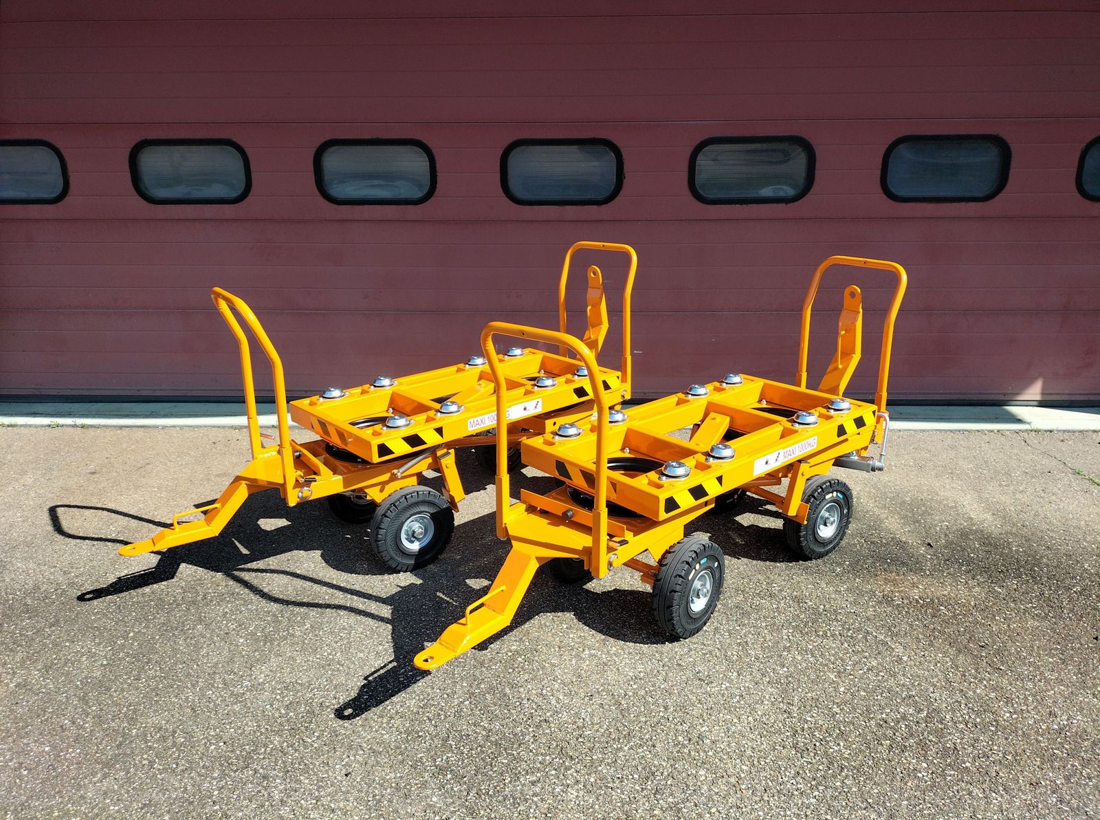 Duo remorques porte machine