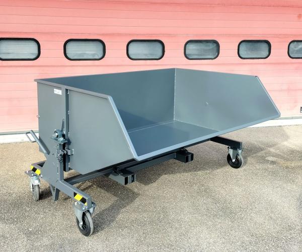 Benne basculante sur-mesure de face